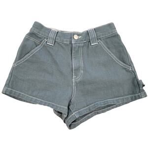 Women's PacSun Dark Green Denim Jean Shorts | Size 24